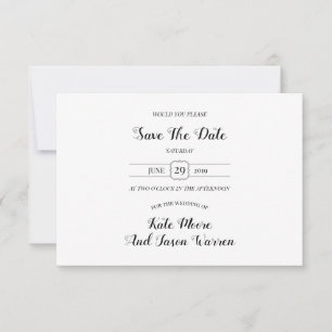 Save The Date Mariage magique dans le jardin