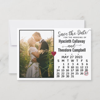 Save The Date Mariage mai 2023 Calendrier personnalisé photo bla
