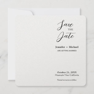 Save The Date Mariage mariage Calligraphie minimaliste