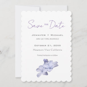 Save The Date Mariage mariage Calligraphie minimaliste Florale