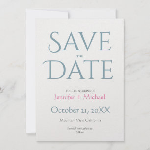 Save The Date Mariage mariage minimaliste moderne chic