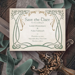 Save The Date Mariage médiéval celtique fantastique
