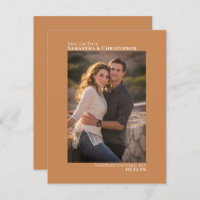 Mariage minimaliste de photo vertical en bronze do