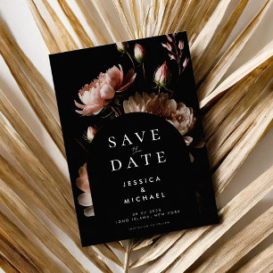 Save The Date Mariage Minimaliste Floral Élégant Moderne