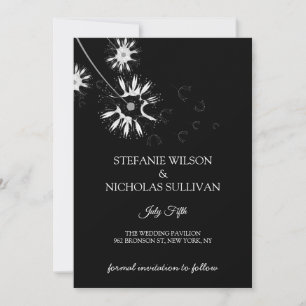 Save The Date Mariage minimaliste moderne délicat à monogramme f