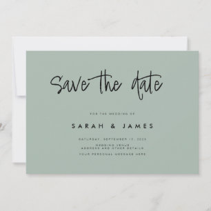 Save The Date Mariage minimaliste moderne Enregistrer la date In