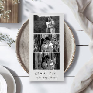 Save The Date Mariage minimaliste Photo cabine superposition Mer