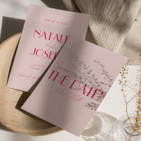 Mariage Minimaliste Rose Pâle Élégant