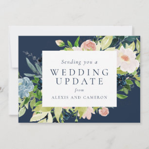 Save The Date Mariage mise à jour marine floral modifier la cart