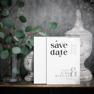 Save The Date Mariage moderne décoratif ID887