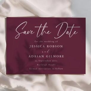 Save The Date Mariage moderne minimaliste