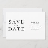 Mariage moderne simple Enregistrer la date