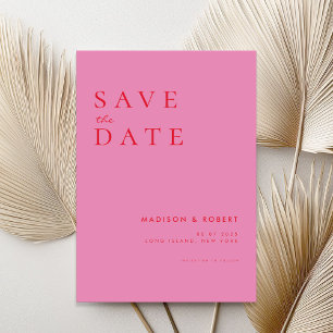 Save The Date Mariage moderne simple Enregistrer la date