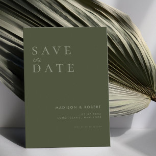 Save The Date Mariage moderne simple Enregistrer la date