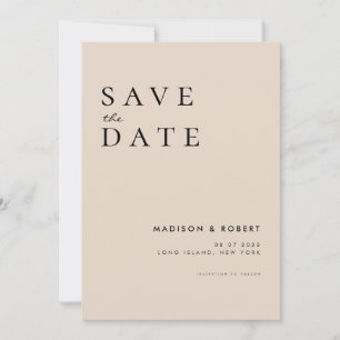 Save The Date Mariage moderne simple Enregistrer la date