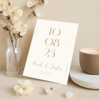 Mariage moderne simple et chic