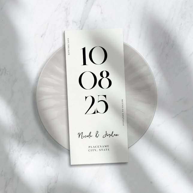 Save The Date Mariage moderne simple et chic (Créateur téléchargé)