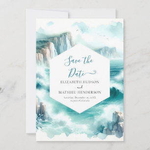 Save The Date Mariage Nautique Aquarelle Minimale