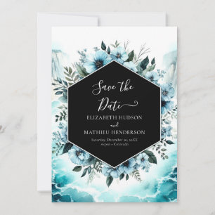 Save The Date Mariage nautique Chic Watercolor