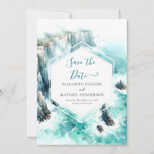 Save The Date Mariage nautique des vagues uniques