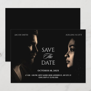Save The Date Mariage noir noir photo film drame poster de film