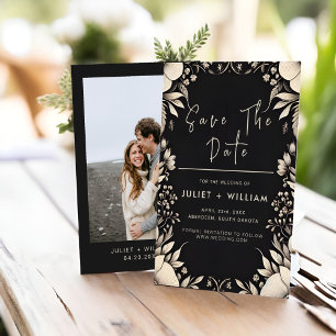 Save The Date Mariage papier en tissu satiné tactile en velours