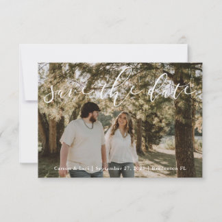 Save The Date "Mariage personnalisé rustique sauvez la date