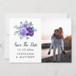 Save The Date Mariage photo botanique de l'Eucalyptus en fleurs 