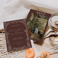 Mariage Photo Brun au Chocolat Élégant Argent de F