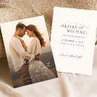 Mariage photo chic calligraphie moderne