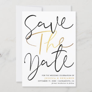 Save The Date Mariage photo de Calligraphy Moderne