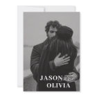 Mariage photo de couverture de magazine noir et bl