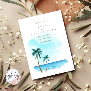 Save The Date Mariage photo de destination de plage