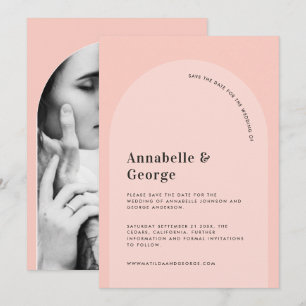 Save The Date Mariage photo de typographie graphique moderne