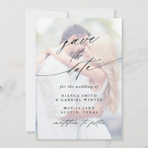 Save The Date Mariage photo défraîchi moderne