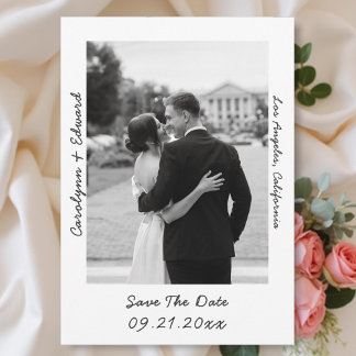 Save The Date Mariage photo manuscrit Enregistrer la date