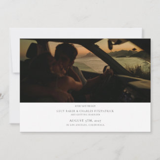 Save The Date Mariage photo minimaliste élégant