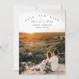 Save The Date Mariage Photo Minimaliste Moderne
