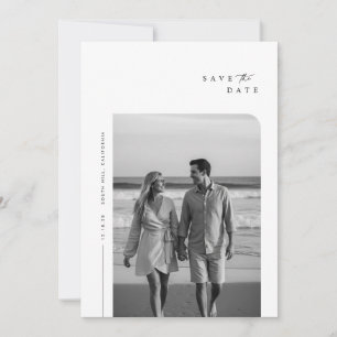 Save The Date Mariage photo minimaliste moderne