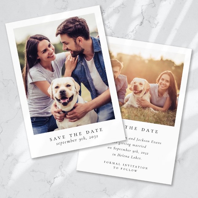 Save The Date Mariage photo moderne (Créateur téléchargé)