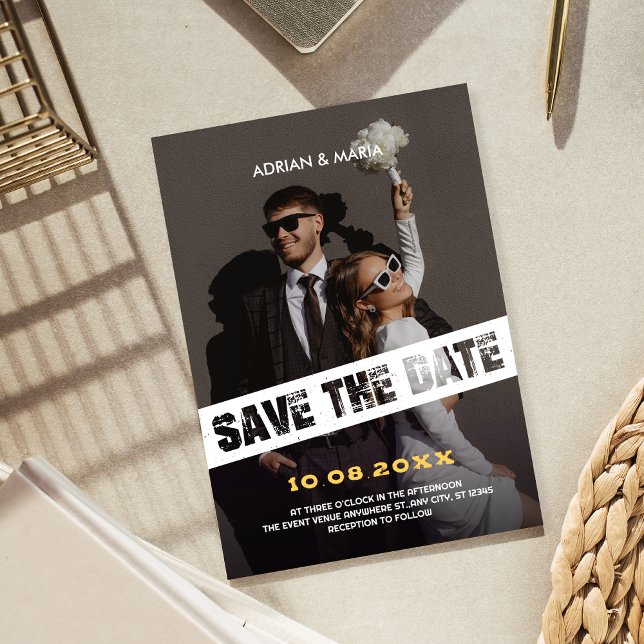Save The Date Mariage photo moderne amusant (Créateur téléchargé)
