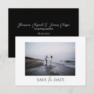 Save The Date Mariage Photo moderne Appartement Enregistrer la c