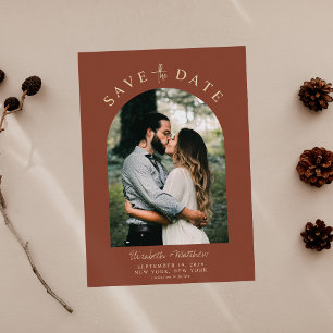 Save The Date Mariage photo moderne élégant Enregistrer la date