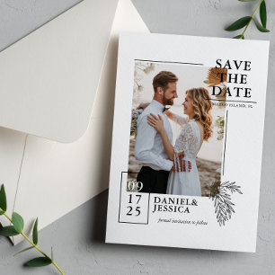 Save The Date Mariage photo moderne Enregistrer la date