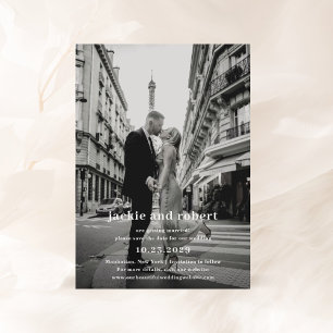Save The Date Mariage photo moderne minimal