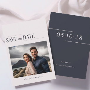 Save The Date Mariage photo moderne minimaliste