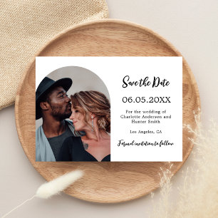 Save The Date Mariage photo moderne simple