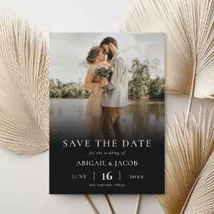 Save The Date Mariage photo moderne simple et élégant Enregistre