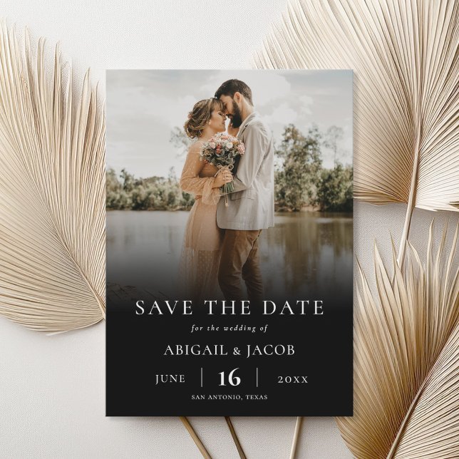 Save The Date Mariage photo moderne simple et élégant Enregistre (Créateur téléchargé)