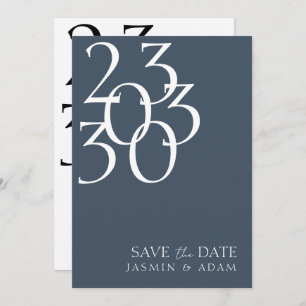 Save The Date Mariage photo Royal Bleu Chic